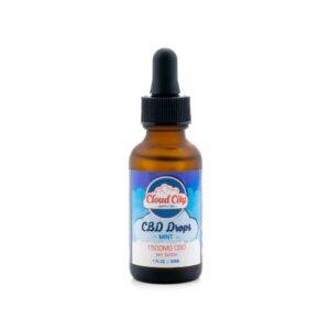 Cloud City Mint Flavored Tincture Drops with 1500mg CBD