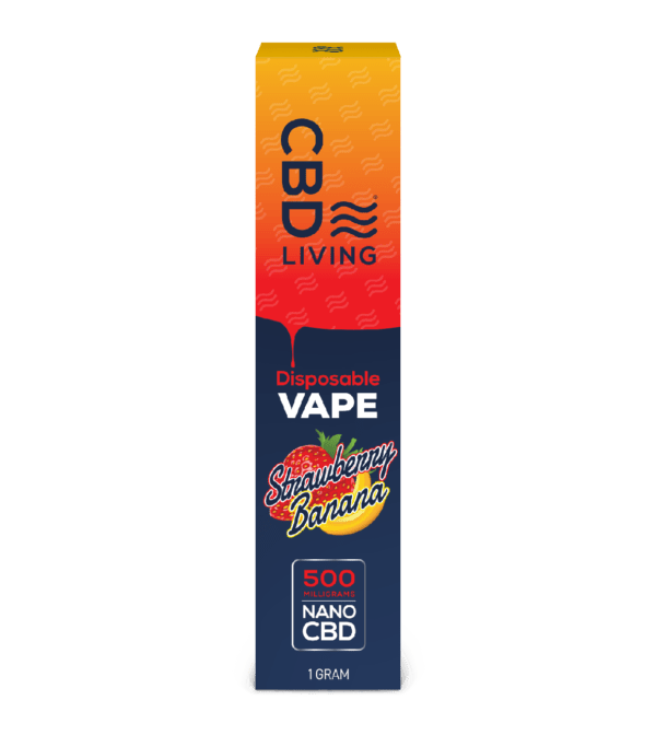 CBD Living Disposable Vape Strawberry Banana Flavor