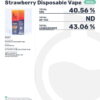 CBD Living Disposable Vape Strawberry Banana Flavor Certificate of Analysis Page 1