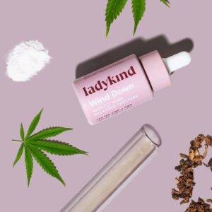 Ladykind Wind Down Nightly Mind Relaxing Tincture with Ingredients