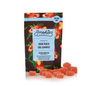 Smokiez Edibles Sour Peach Gummies 20 Pack