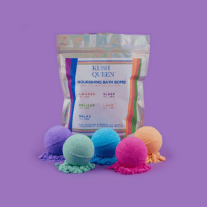 Kush Queen Nourishing Bath Bomb Complete Mini Collection with Packaging