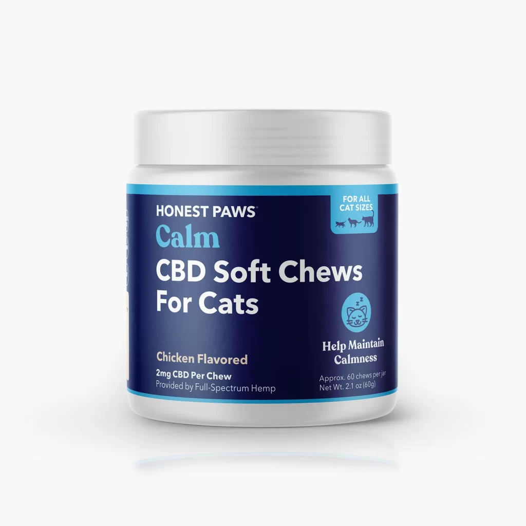 Honest Paws Soft Chews CBD for Cats - Chicken Flavor