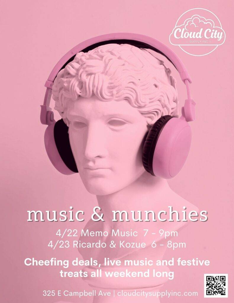 Cloud City Music & Munchies Event Flyer