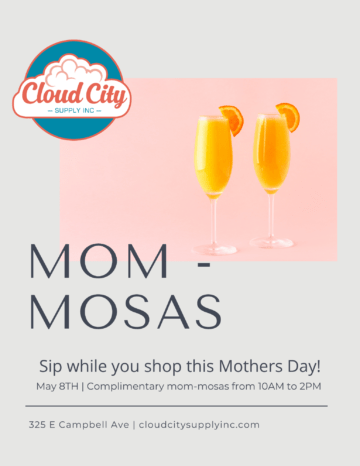 Mom-Mosas Event Flyer
