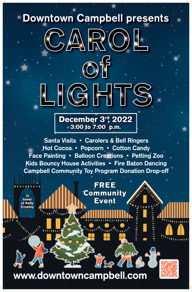 Carol of Lights 2022 Event Flyer