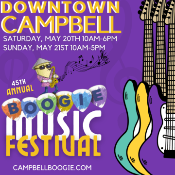 Downtown Campbell's 45th Annual Boogie Music Festival Flyer