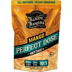 Tillmans Tranquils Mango Anytime Perfect Dose 10:1 CBD:THC Gummies