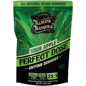 Tillmans Tranquils Sour Apple Anytime Perfect Dose 25:1 THC Gummies