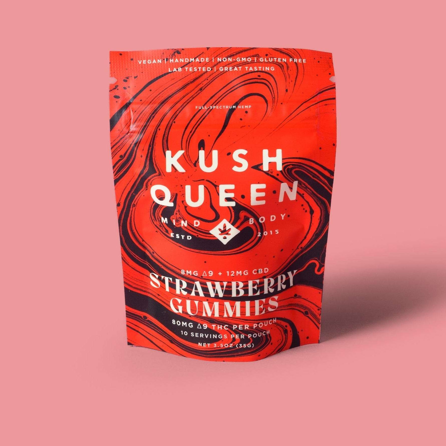 Kush Queen Strawberry THC:CBD Gummies - Cloud City Supply