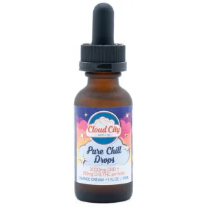 Cloud City Pure Chill CBD + THC Tincture Drops Orange Cream