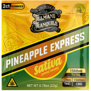 Tillmans Tranquils Pineapple Express Sativa 60mg Gummies (2-Pack)