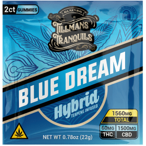 Tillmans Tranquils Blue Dream Hybrid 25:1 CBD:THC Gummies (2-Pack)