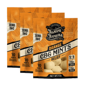 Tillmans Tranquils Orange Relief CBD:CBG Mints